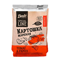 Чипсы картофельные BRUTO томат-укроп 120 гр.