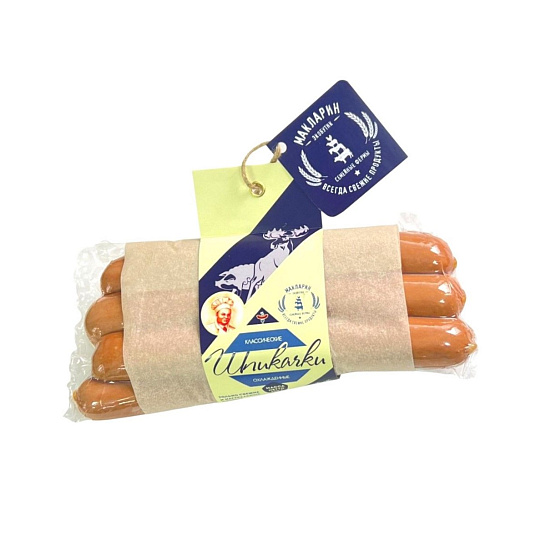 Шпикачки с мясом лося и салом мангалицы 430 гр. от МАКЛАРИН