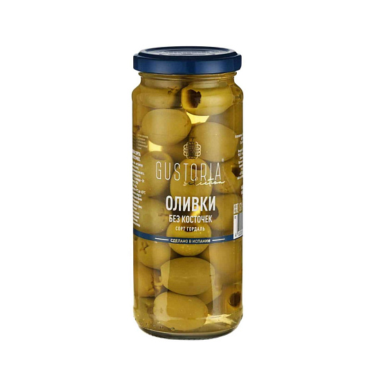 Зеленые оливки «Gustoria» б/к 358 гр. ИСПАНИЯ