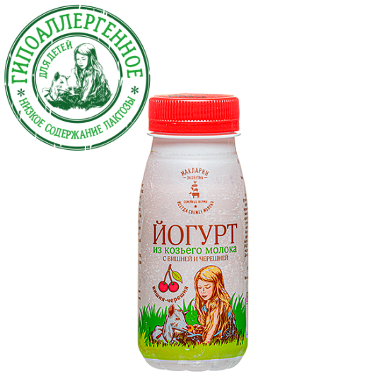 Йогурт из козьего молока вишня-черешня (150 г)